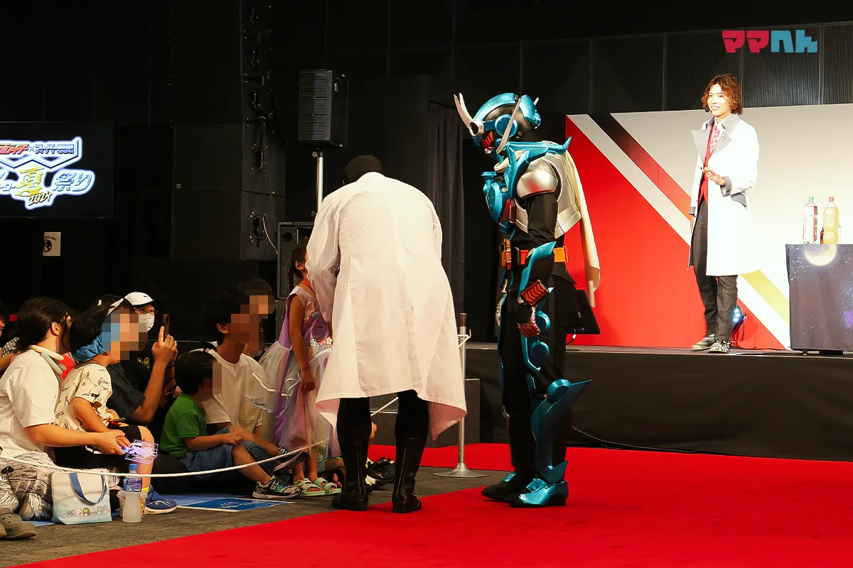 Wヒーロー夏祭り2024⑤ GENKI LABOコラボ企画 ちりがみ博士の科学実験